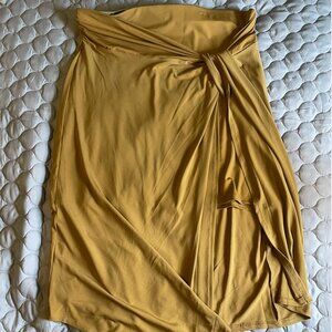 NEW Nine West Faux-Wrap Midi Skirt